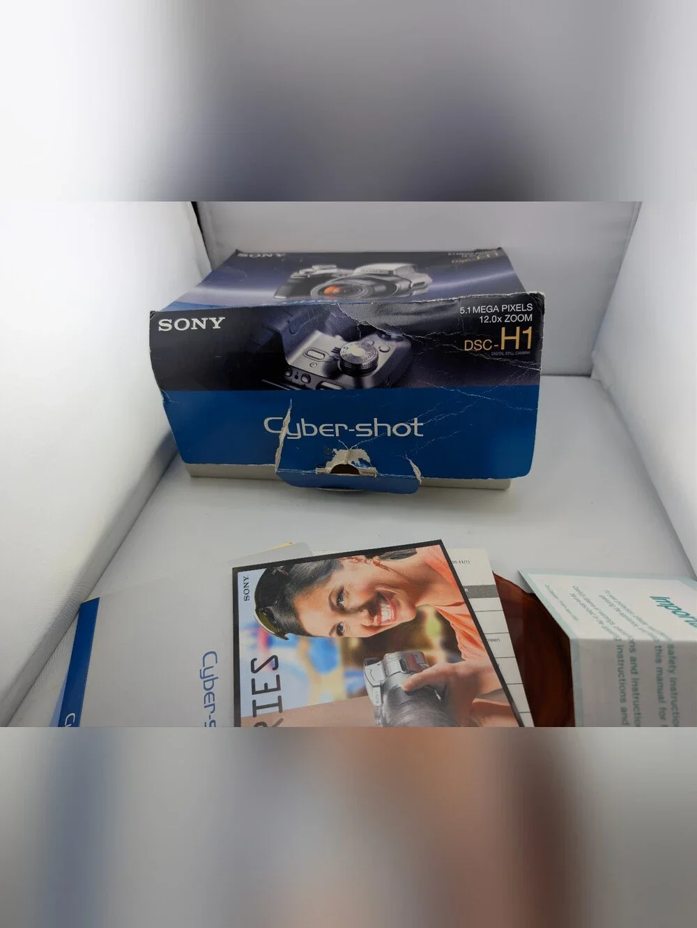 Sony Cyber-Shot DSC-H1 5.1MP Digital Camera CIB Boxed Bundle COMPLETE WORKSGREAT